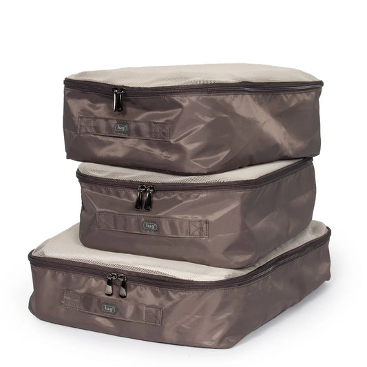 LUG Cargo 3pc Packing Cubes in Walnut Brown