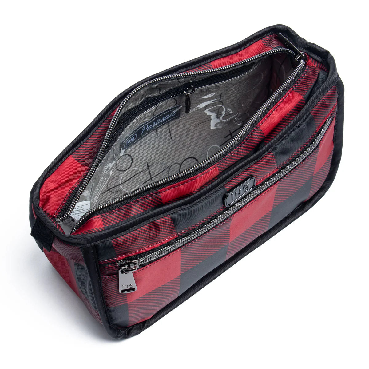 LUG Parasail Cosmetic Case in Buffalo Check Red