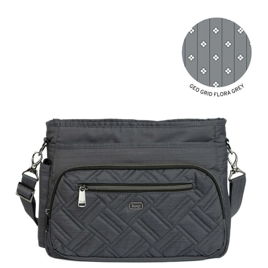 LUG Shimmy SE Crossbody Bag in Brushed Grey