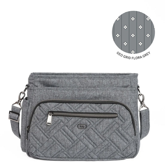 LUG Shimmy SE Crossbody Bag in Heather Grey