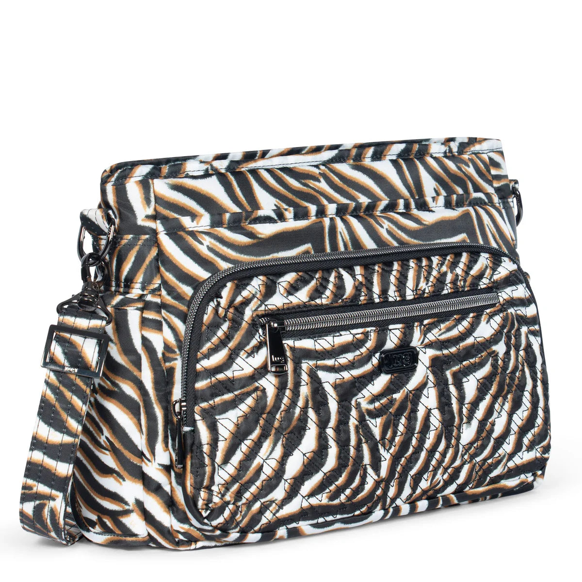 LUG Shimmy SE Crossbody Bag in Zebra Sand