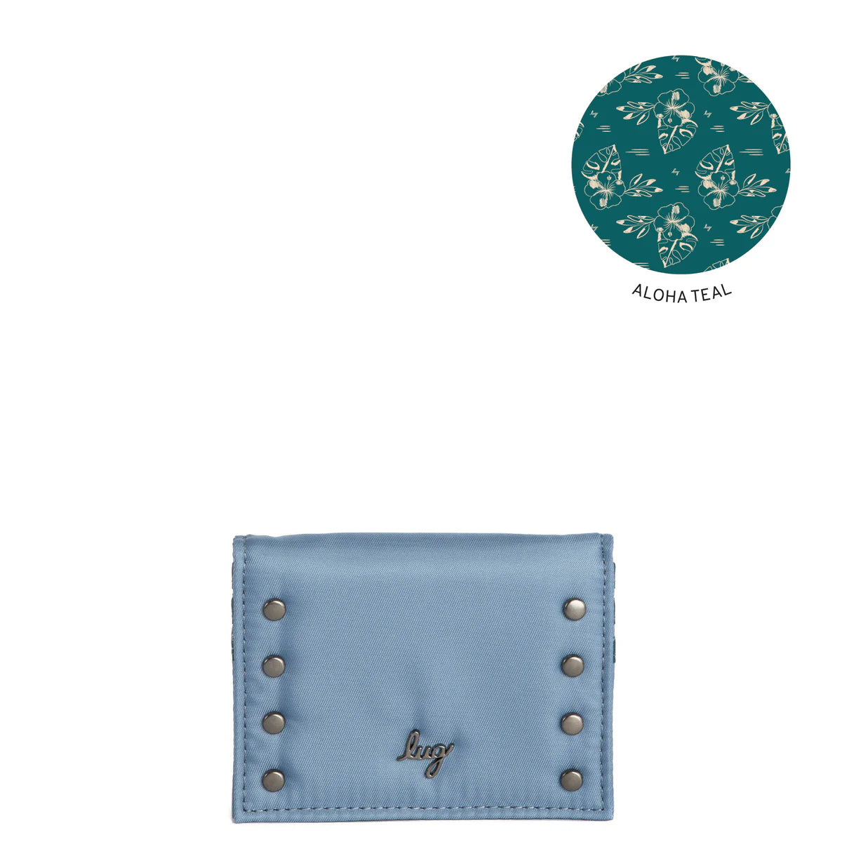 LUG Walkover RFID Wallet in Blue Moon