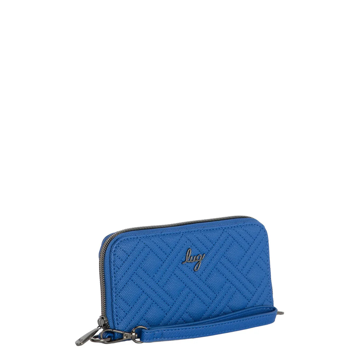 LUG Whirly Matte Luxe VL RFID Wristlet Wallet in Saphire Blue