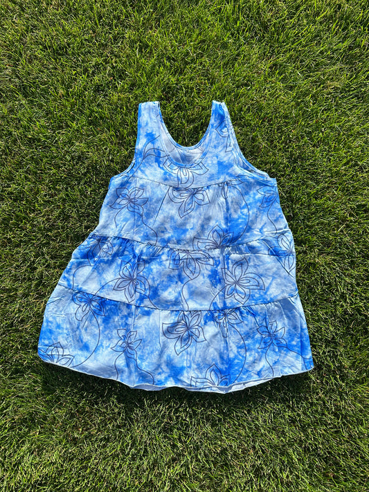 SALE Youth Blue Floral Dress