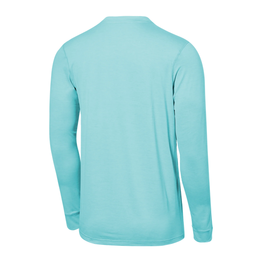 SAXX DROPTEMP™ ALL DAY COOLING Long Sleeve / Light Aqua Heather