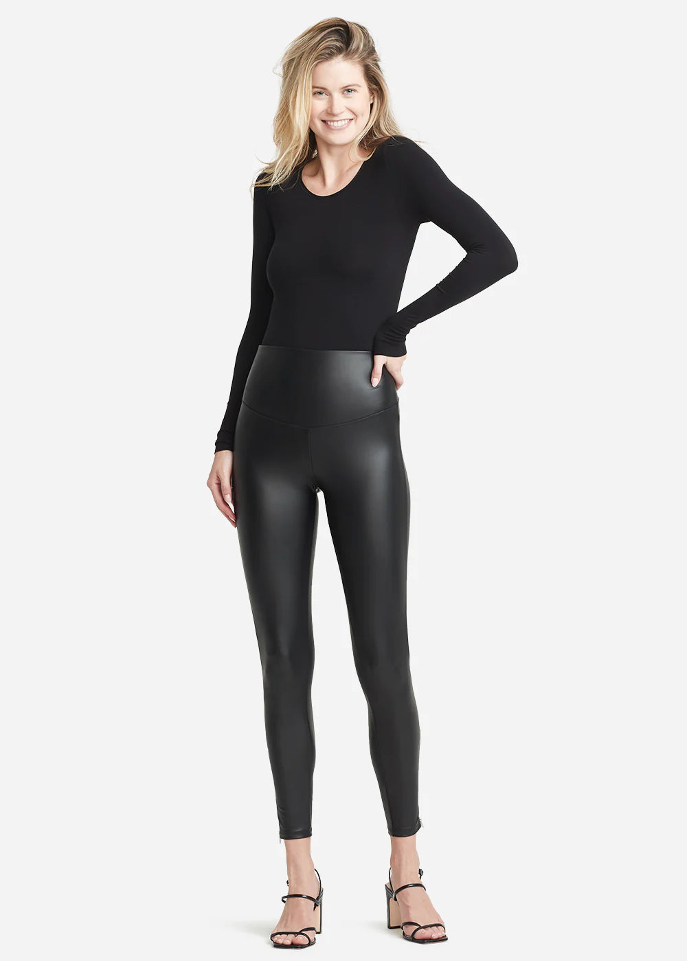 SALE Long Sleeve Shaping Thong Bodysuit in Black – Island Girl